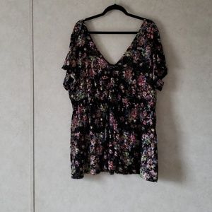 Black lace Torrid top size 5